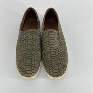 Joie Gray Snake Kidmore Flat Slip On Casual Shoe Sneaker Womens 38.5